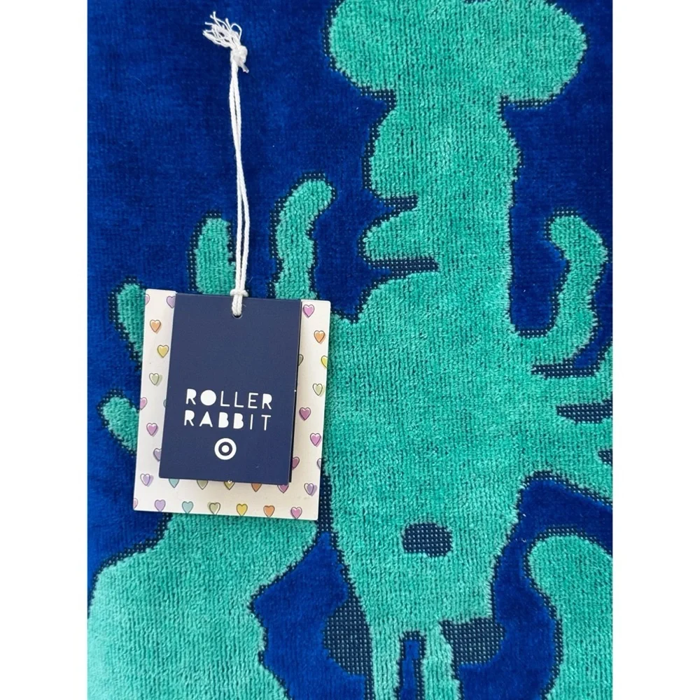 Roller Rabbit x Target Lobsters Beach Towel Cobalt‎ Blue
